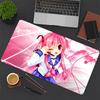 1Pc Pink Fantasy Girl Gaming Mouse Pad Keyboard Desk Mat Non-slip Rubber Lock Edge Waterproof Computer Mousepad for Office Home Decor Y1648
