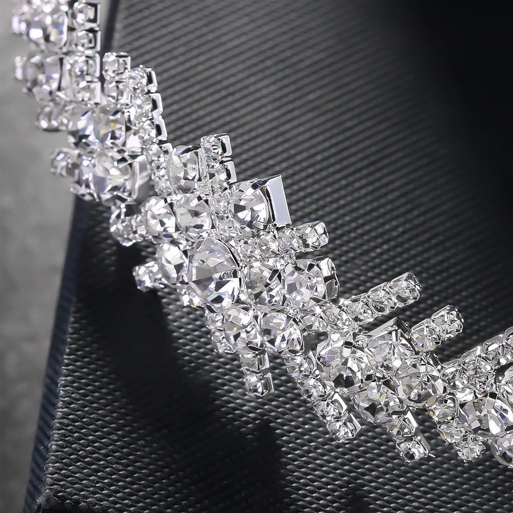 Стразы свадебный венец головной убор королева повязка на голову мода свадьба тиара вечеринка