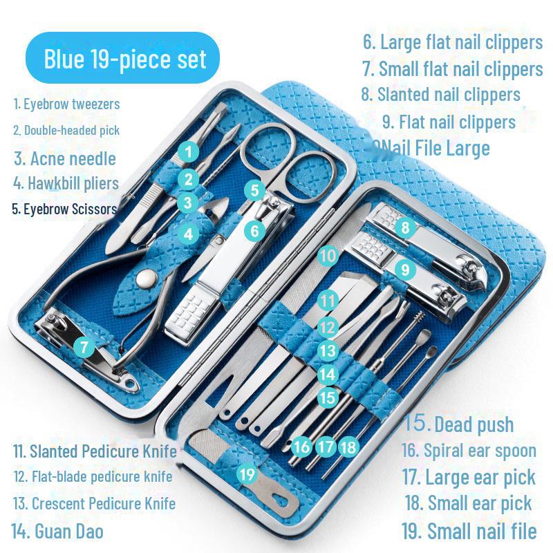 Набор из щипчиков и ножниц из нержавеющей стали для ухода за руками и ногами