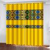 Желтый Ethiopische Traditionele Saba Telet Aangepaste Ontwerp 2 шт. Тонкая затеняющая оконная занавеска для декора гостиной спальни