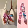 2024 Silk Twilly Scarf: Stylish Ribbon for Bag Handles & Hair