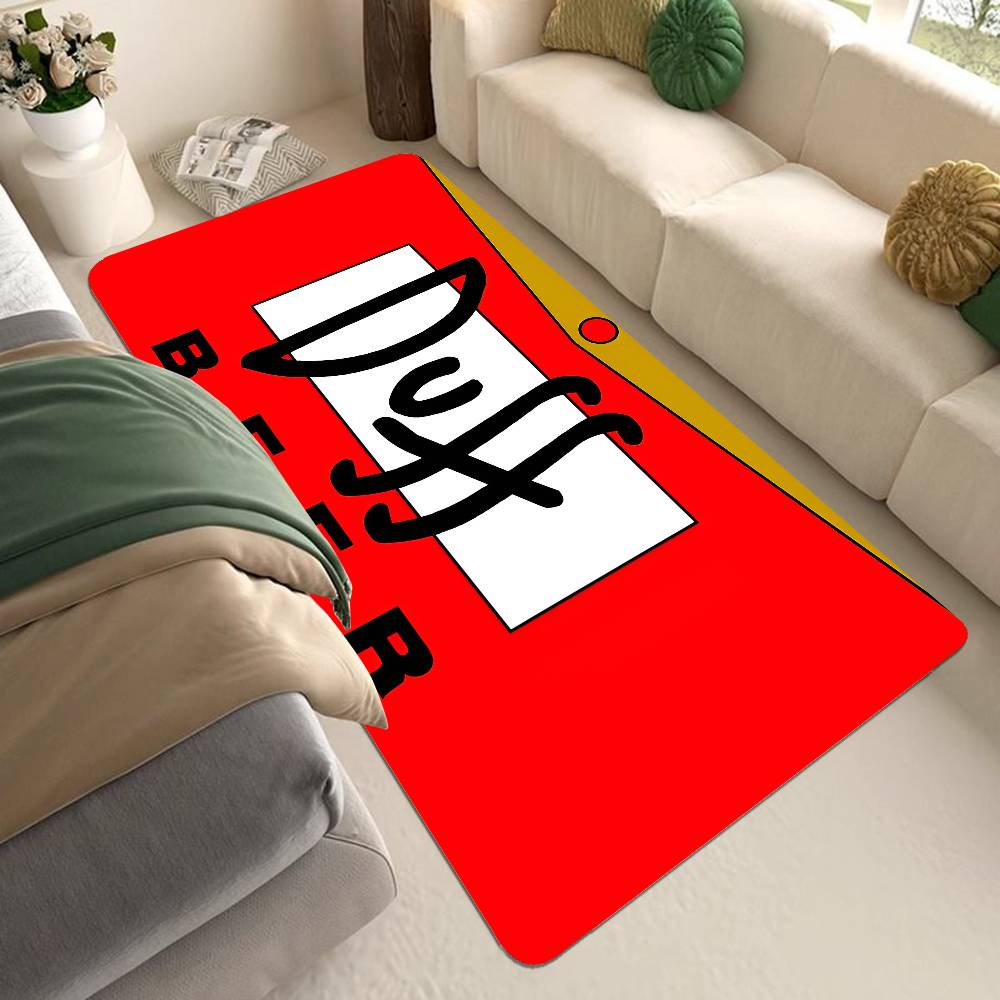 Ft D-Duffs Beer Floor Mat Non-Slip Laundry Room Mat Laundry Decor Balcony Child Living Room Household Carpets