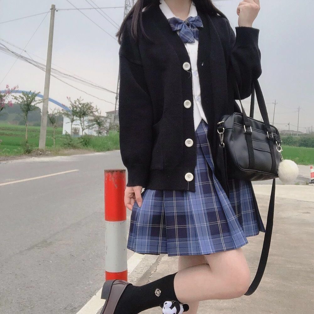 Корейская мода Осень Верхняя одежда Кардиган Женский Однотонный Простой Однобортный Карманы Школьницы На каждый день Свободный Повседневный Топы