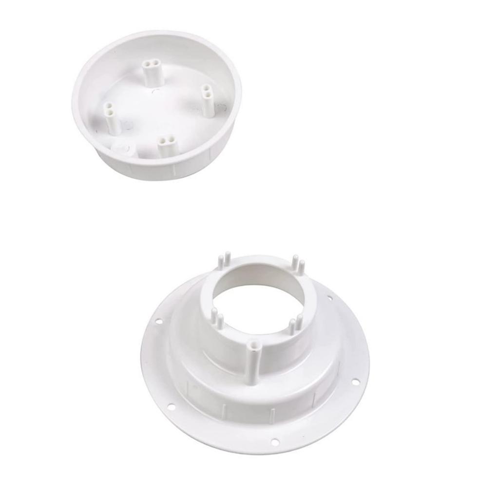 RV Plumbing Vent Cap Kit Duct Vent Cover with Screws for  Camper Trailer Motorhome, White