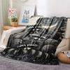 1PC Small animals gather Print FlAannel Blanket, High quality Comfortable for All Seasons, Home Decor, Warmth and Comfort