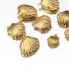 20pcs Stainless Steel Small Shell Charms Gold Plated Pendants for Earrings Jewelry Making DIY Supplies Bulk Wholesale Components