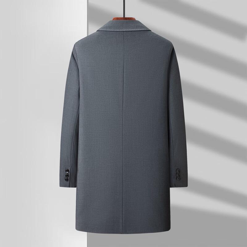 ROMON Мужской тренч средней длины в стиле business casual LMYC1936