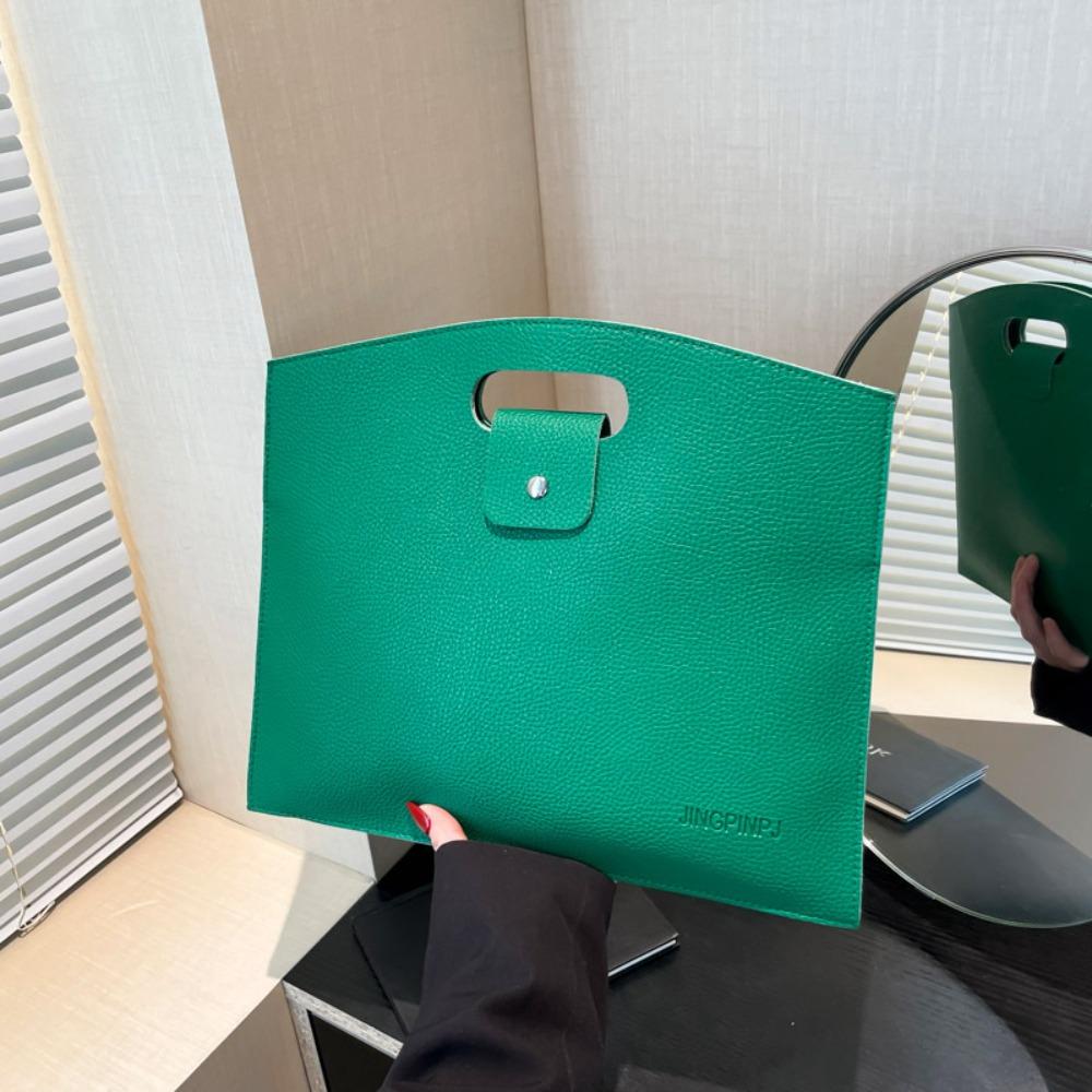 Большая вместительная офисная сумка для документов, сумка для файлов из ПУ, повседневная компьютерная сумка для офисного работника