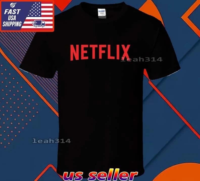 New Shirt Netflix Logo T-Shirt Funny American Usa Unisex Size S-5XL