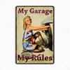 Classics Vintage Beautiful Girl Metal Plaque Retro Tin Sign Garage Iron Painting Bar Club Art Home Wall Decor Poster 20x30cm