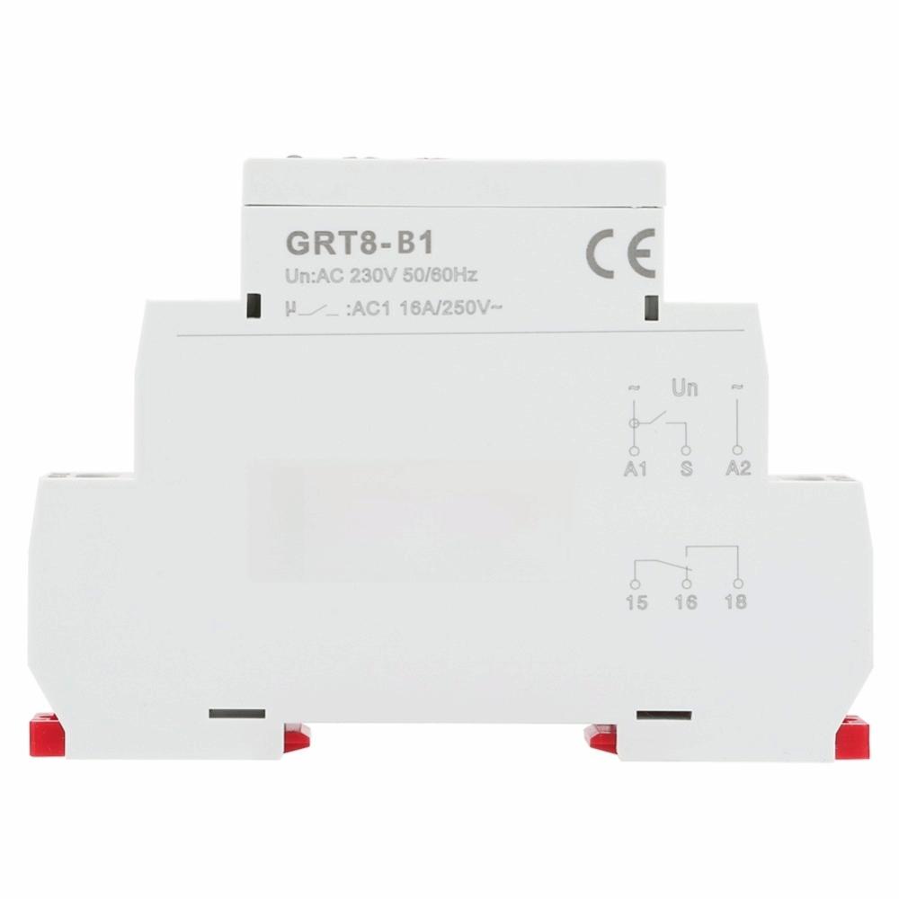 GRT8-B1 Off Delay Time Relay AC 230V Adjustable Delay Off Delay Relay Mini Size Power Off Delay Relay Power Management