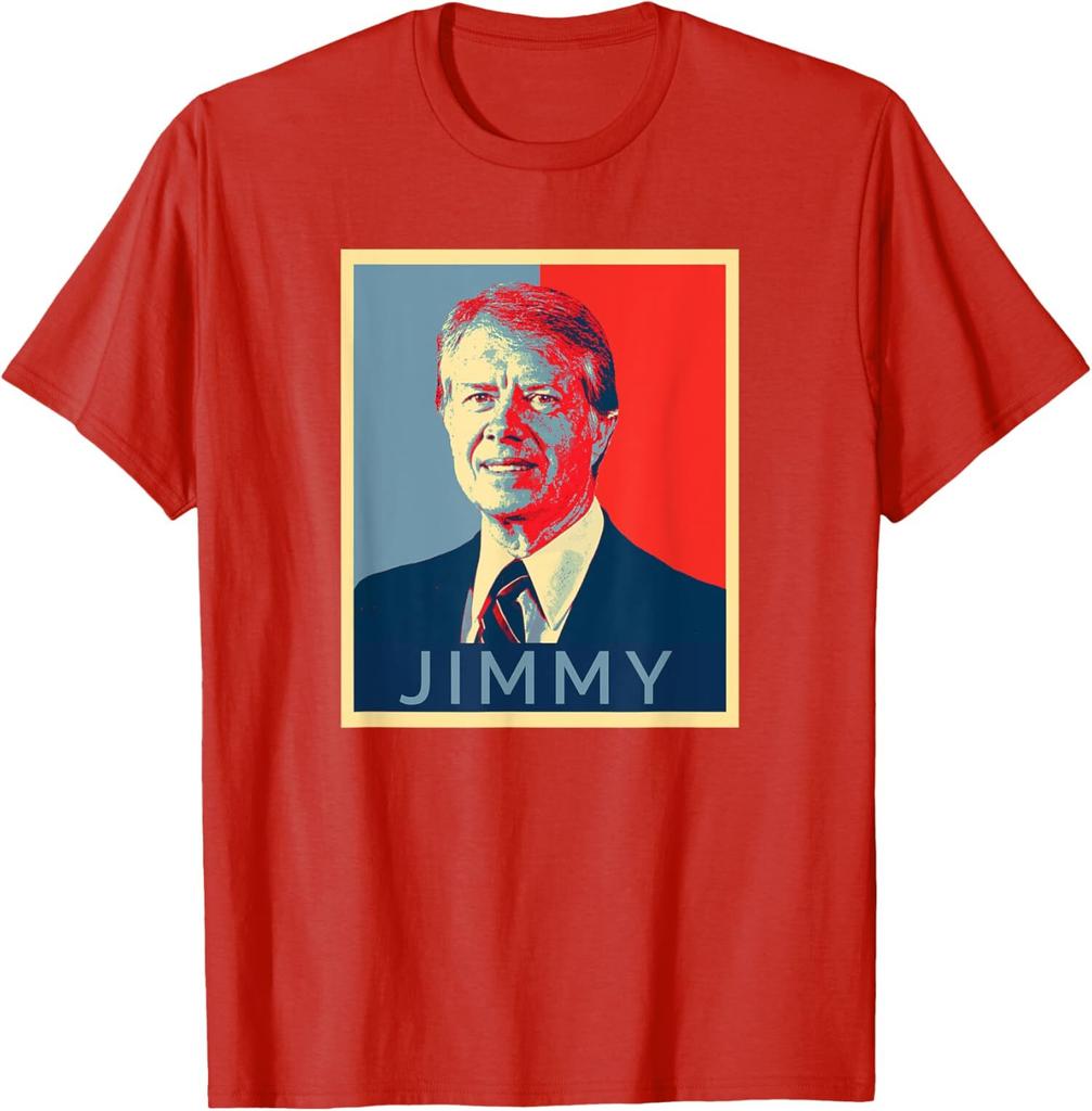 Womens Jimmy Carter USA Former President Portrait Pop Unisex T-Shirt