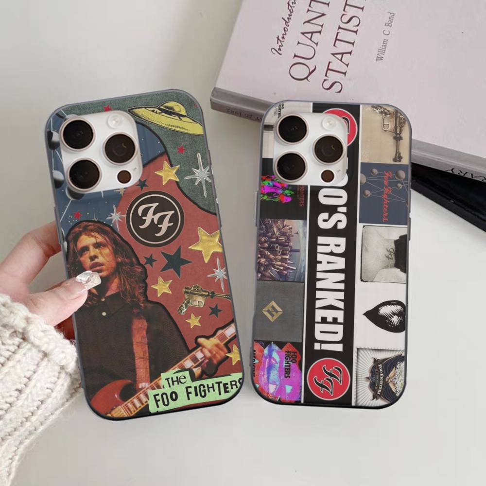 Чехол для телефона F-Foo F-Fighters Classic Rock для IPhone 16 15 17 Pro 11 12 13 14 Pro Max Plus Мягкий силиконовый чехол-оболочка с волнистой текстурой