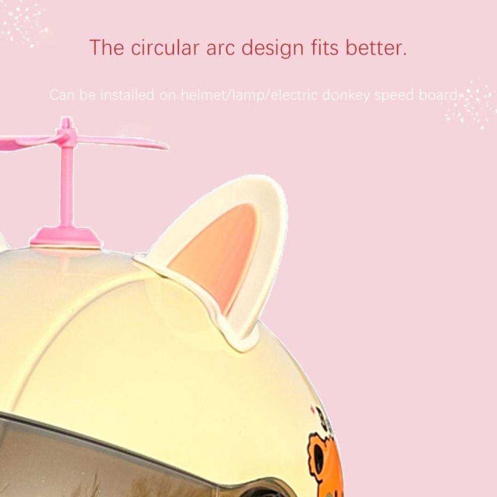 Car Cartoon Helmet Cat Ears Helmet Decoration Motocross Stickers Motorcycle Helmet Cat Ears