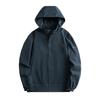 Autumn and Winter New Loose Men's Trend Solid Color Hooded Jacket American Casual Tooling Ruffian Handsome Solid Color Coat Versatile
