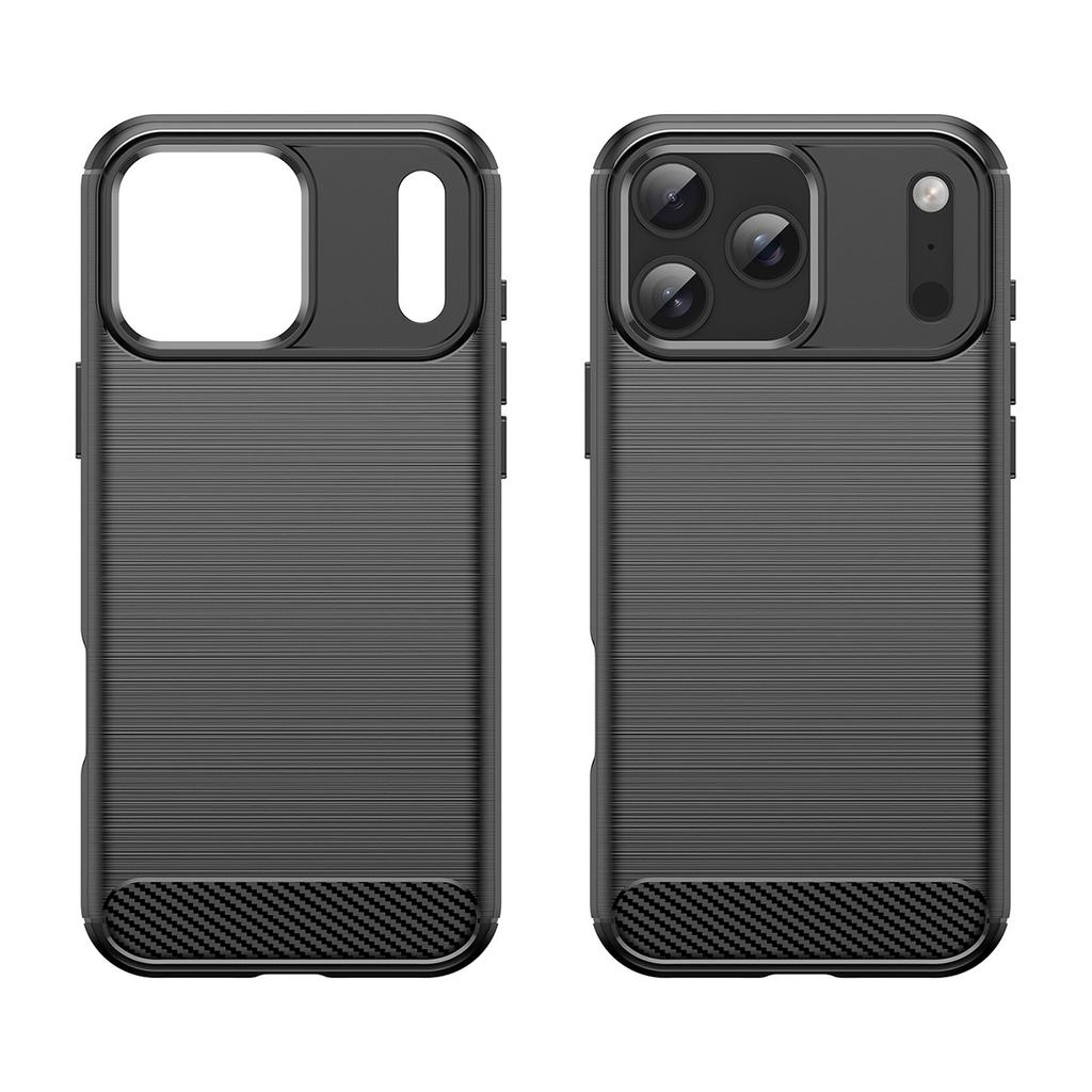 Etui pokrowiec ochronny na iPhone 17 Pro Carbon Case - czarne