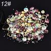 4cm Black Box Mixed Rhinestones for Nail Art - 12 Styles Available