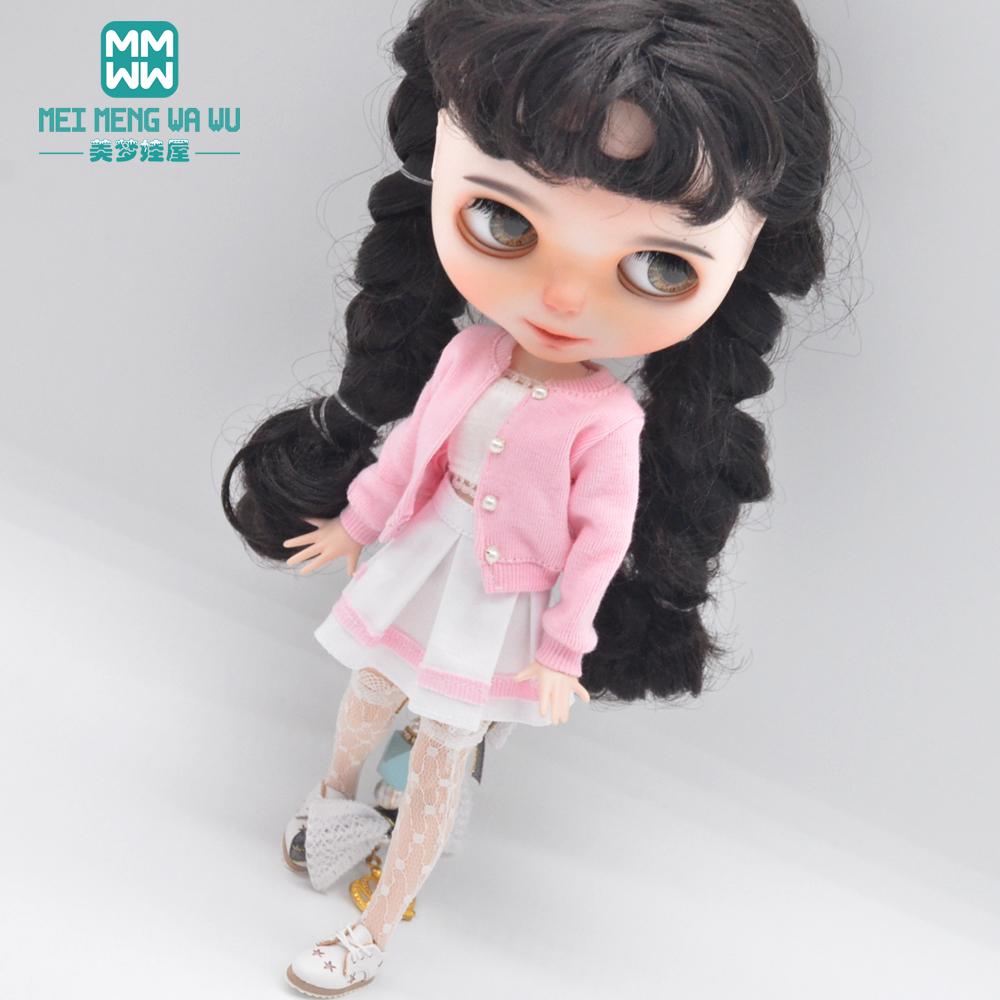 Одежда для кукол Blyth Модный фиолетовый шерстяной кардиган из трех частей для игрушек Azone OB23 OB24 аксессуары для кукол