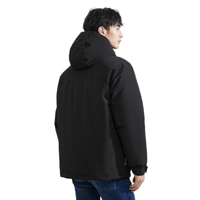 Calvin Klein Мужские пуховики с капюшоном Умеренная парка Пуховик J325485