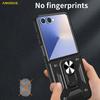 AMORUS For Samsung Galaxy Z Flip7 5G Case Kickstand PC+TPU Phone Cover