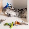 Interactive Chirping Bird Cat Toy Touch Activated Electric Bird Realistic Simulation Plush Bird Toy for Indoor Cats And Dogs