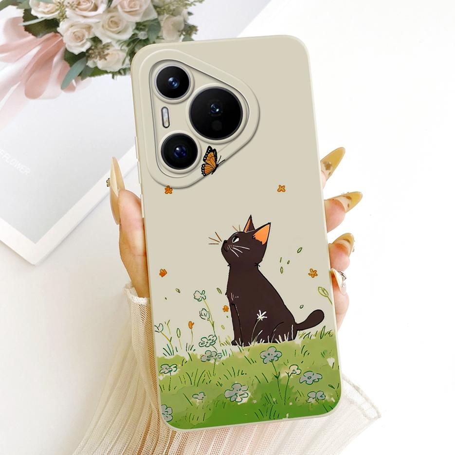 Чехол для Huawei Pura 70 Pro Pura70 Pro+ Новый Цветочный Конфетный Расписной Чехол Мягкий Силиконовый Чехол для Телефона Для Huawei Pura 70 Ultra Fundas