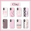 Роскошный розовый чехол Clmj с крыльями для iPhone 17 16e 16 15 14 13 12 11 X XS XR XSMAX 7 8 Air Pro Max Plus Двухслойная задняя крышка
