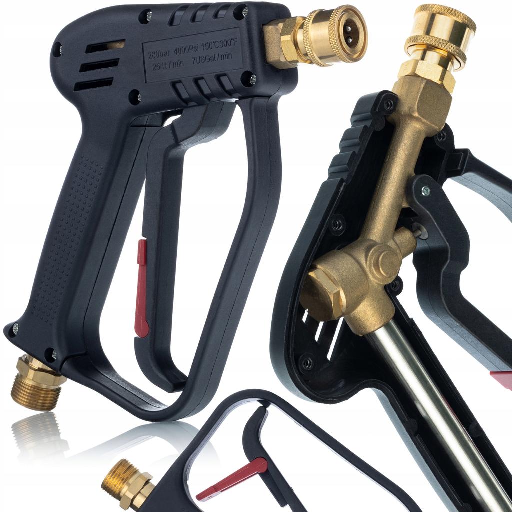 Rosfix Zestaw Pistolet z Dyszami i Pianownicą – Myjka Ciśnieniowa 300 Bar | Adapter Easy!Lock M22 | Wszechstronne Zastosowanie