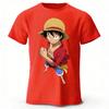 2026 One Piece Луффи Новая Модная Уличная Одежда Мужская и Женская Футболка с Коротким Рукавом Плюс Размер Свободная Спортивная Футболка Топ