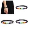 Gemstone Strand Men Bracelet Colorful Beads Energy Bracelet Healing Yoga Gift