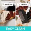 Soft Area Mat - Non-Slip Backing, Machine-Made Floral Bedside Mat for Bedroom, Living Room, Hallway, Laundry - Easy-Clean Home Decor Mat