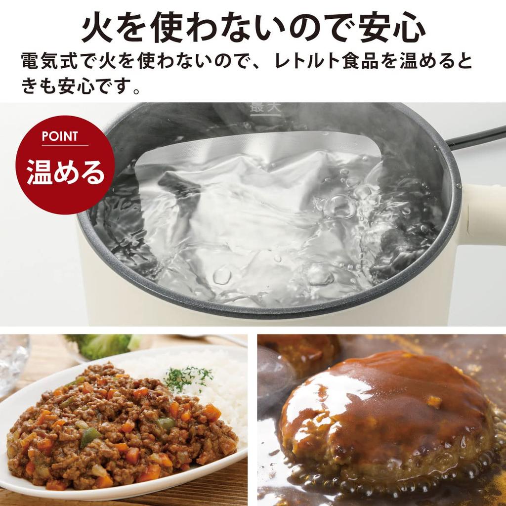 Электрическая кастрюля OHM, одинарная кастрюля для рамэна, 16 см, одинарная электрическая кастрюля для гриля, настольная кастрюля, электрическая термокастрюля для приготовления пищи, настольная плита, литр