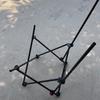Outdoor Folding Moon Chair Frame with Leg Rest