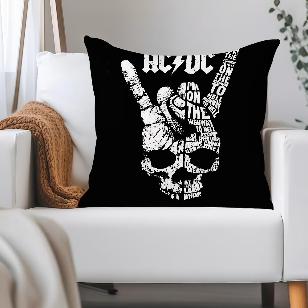 Наволочка для подушки Rock Band A-ACDC Применимое пространство Для гостевых комнат Интерьеры Автомобили Офис Украшение дома