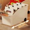 Plastic Storage Bins with Wheels & Comfort Handles Large Stackable Waterproof Organizer for Kitchen Bathroom Closet