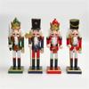 Elegant 25cm Wood Nutcrackers Statue Artistic Tabletop Decoration for Nut Cracking and Display Stylish Desktop Ornament