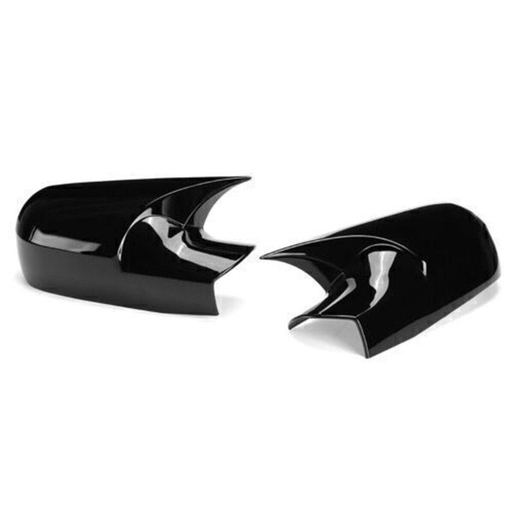 Накладка на корпус зеркала заднего вида Renault MEGANE-2 (2002-2009 гг.) - Черный дизайн в форме рога