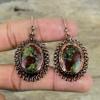 Dragon Bloodstone Earring Electroformed Copper Earrings Handmade Gemstone Jewelry Drop Earring Beautiful Electroformed Jewelry Gifts For Mom