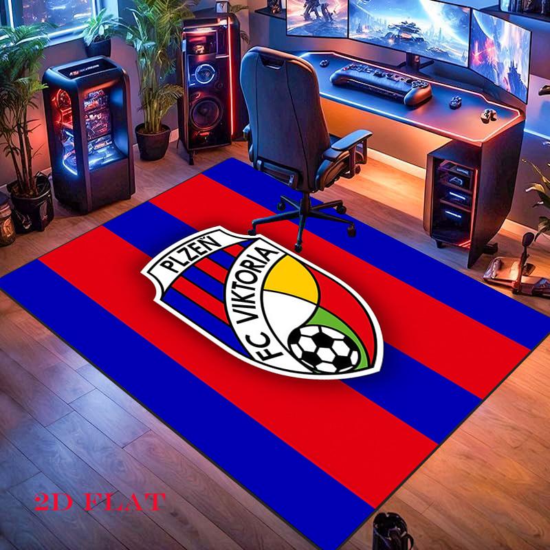 FC Viktoria Plzeň Carpet Rug for Living Room Bedroom Home Sofa Decoration,Kids play Nonslip Floor Mat