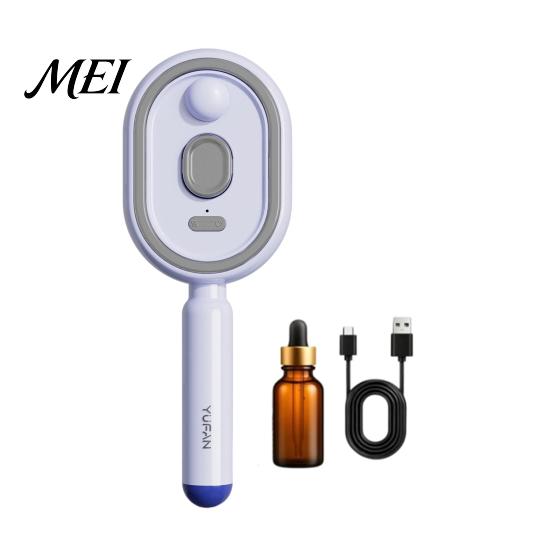 Self-Cleaning Massage Brush 1/2Pcs Electric Spray Air Cushion Brush, USB Rechargeable Misting Scalp Anti-Frizz Steam Comb for Dry Damaged Hair