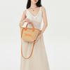 Longchamp Складная сумка-тоут Le Panier Small на плечо и через плечо с золотыми металлическими акцентами и отделкой из коровьей кожи Женские сумки Бежевый 10144HZB222
