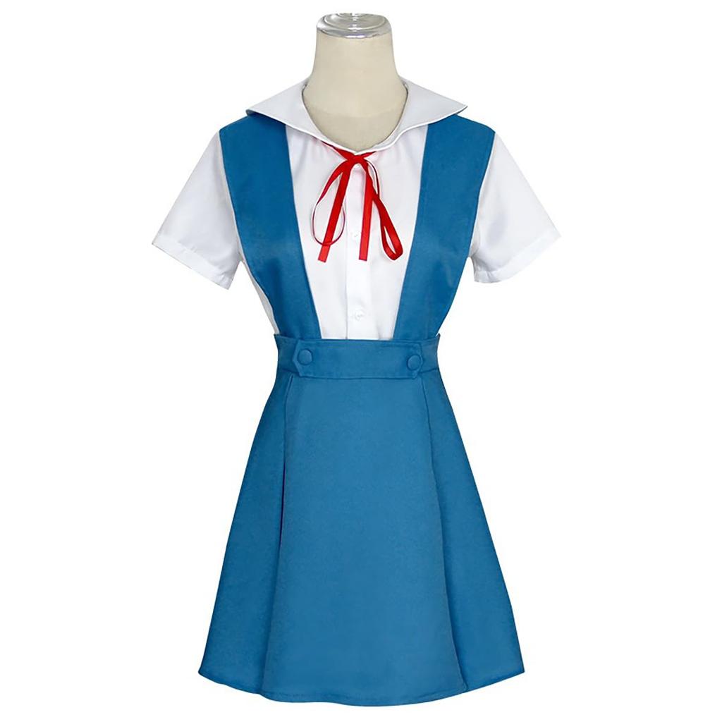 Ева Косплей с париком Neon Genesis Ева Рей Аянами Аска Ева Аниме Униформа Косплей Костюм Аниме Периферийный Косплей Реквизит Сценический Костюм Культурный