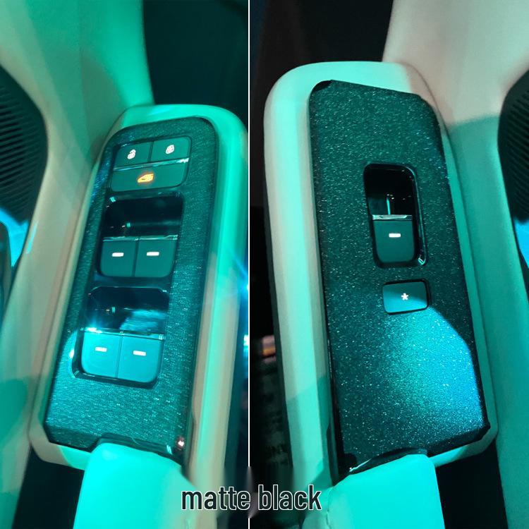 22-23 Jetour Dasheng Защитная пленка для интерьера от царапин: Наклейки «Черный воин» на центральную консоль, рычаг переключения передач, стеклоподъемники