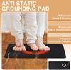Комплект заземляющего коврика с 15-футовым заземляющим шнуром, заземляющая подушка для здоровья, заземляющий коврик для кровати, коврик для ног, компьютерный коврик, коврик для сна, коврик для домашних животных (10" x 26,7")