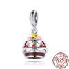 New Charms 925 Silver Fruit Food Goblet Hamburger Coffee Cup Beads Fit Bracelet Necklace DIY Jewelry