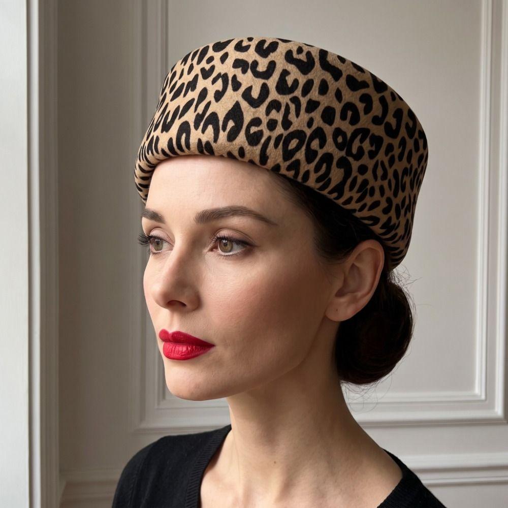 Elegant Beret Hat Fedoras Airline Stewardess Caps Vintage Flat Cap Live Show