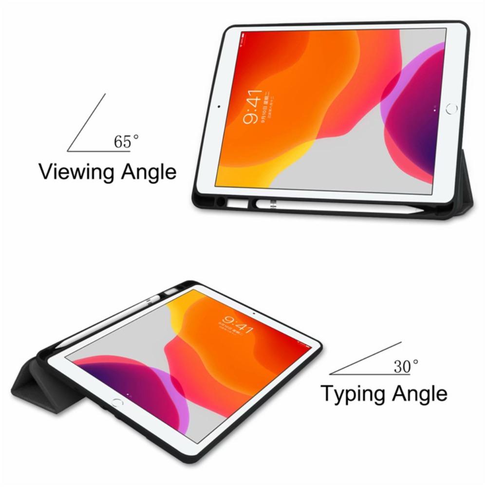 Кожаный чехол-трифолд для iPad Mini 7 со слотом для Apple Pencil, обложка с функцией автоматического сна/пробуждения