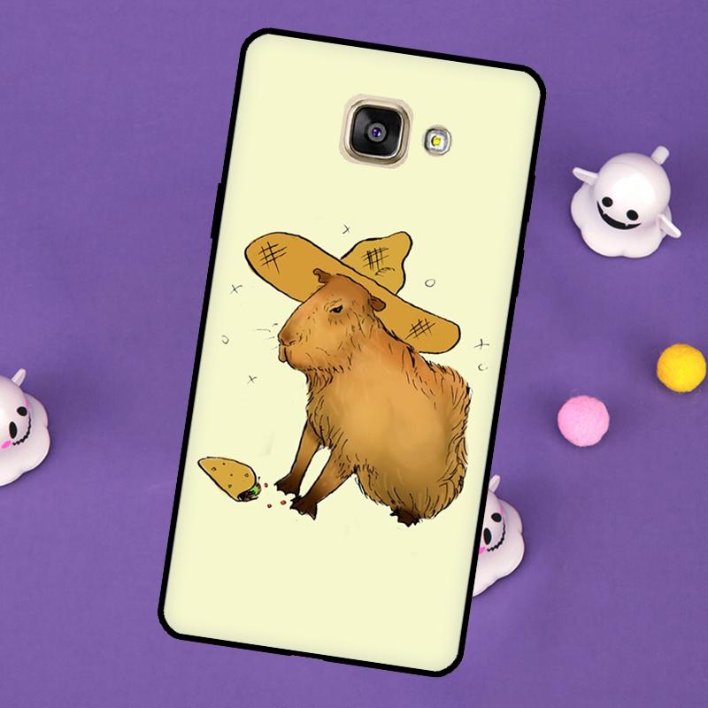 Милый чехол-капибара для Samsung Galaxy A3 A5 2016 J3 J5 J7 2017 J6 J4 Plus A6 A7 A8 A9 J8 2018 Задняя крышка