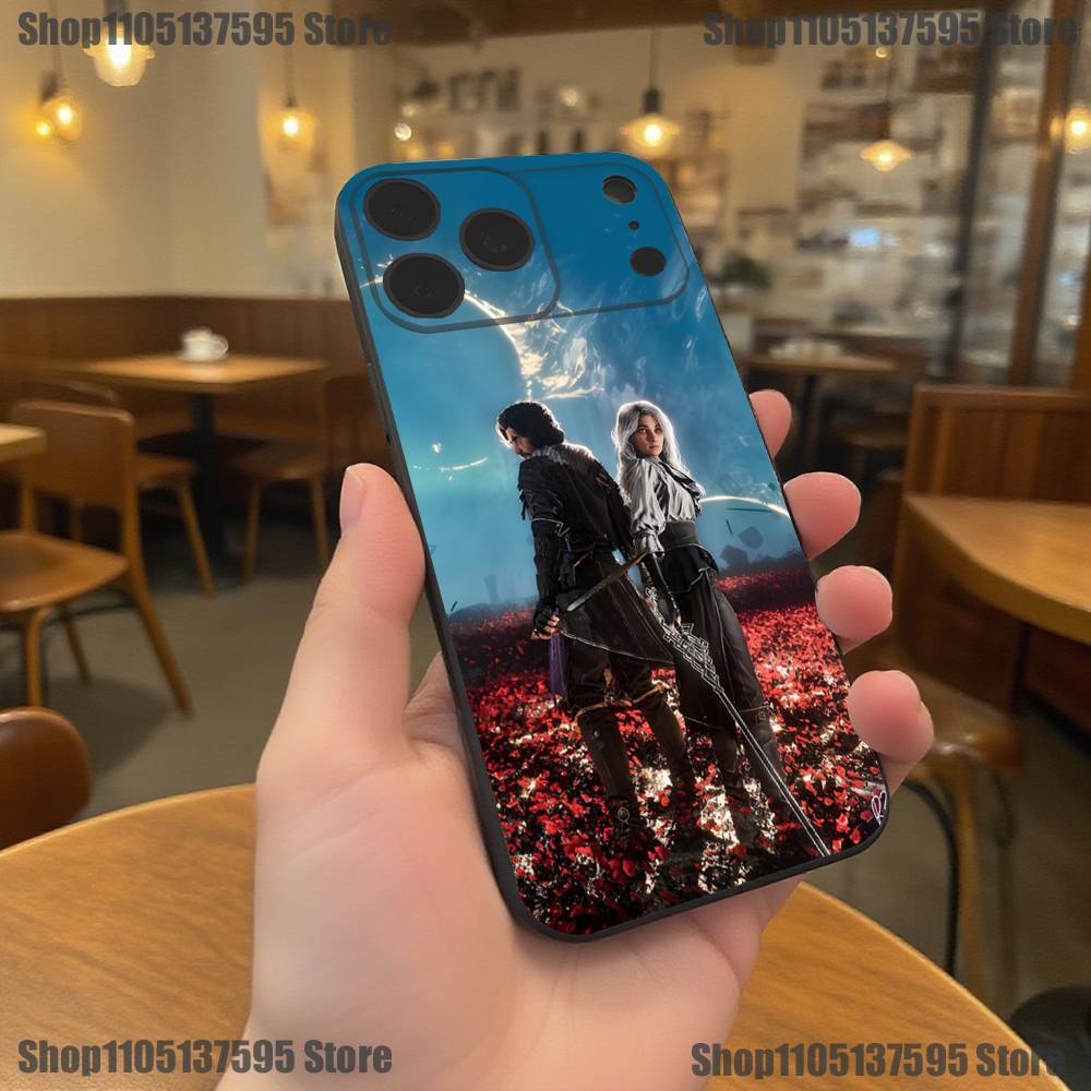 C-Clair Obscur Expedition 33 Чехол для телефона для iPhone 17,16,15,14,13,12,11,Pro,XS,Max,XR,Plus,E,SE4,Mini Черный Мягкий Чехол