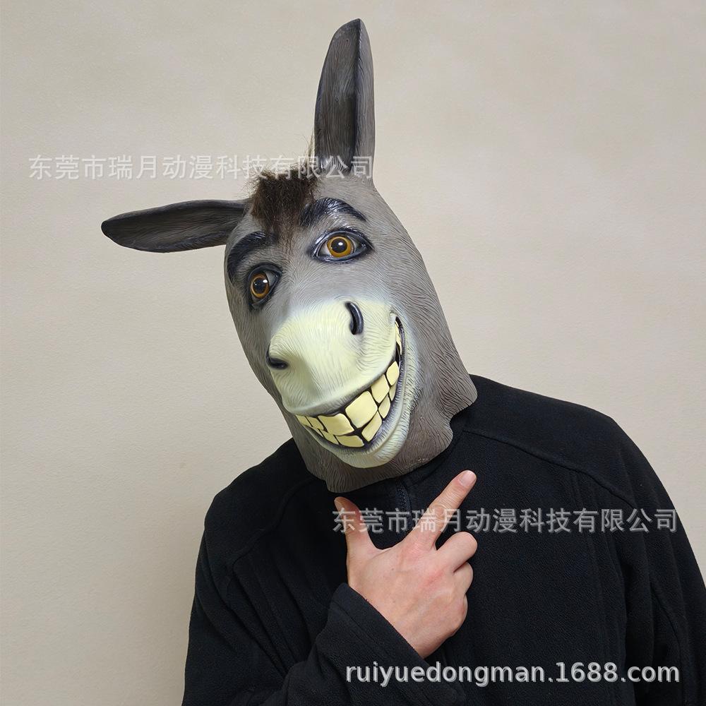 2026Halloween Horror Freddy Mask Mortal Kombat Witch Mask White Hair Zombie Ghost Mask Latex
